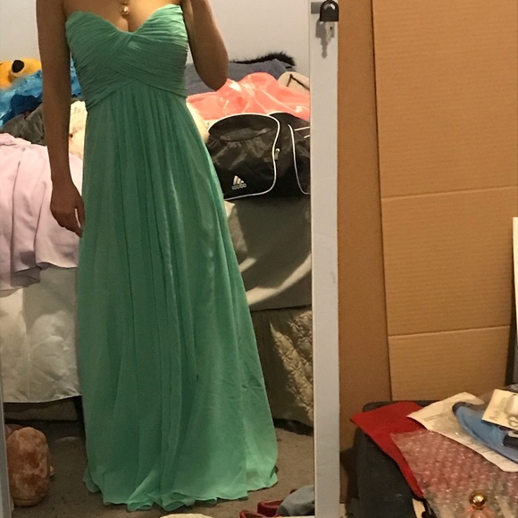 Sea Foam Green Bridesmaid Dress - Picture 1 of 3